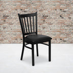 Flash Furniture Hercules Series Vertical Back Metal Restaurant Chairs, - Image 2