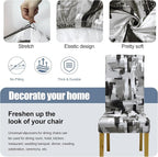 BIETYONE Stretch Dining Chair Covers Set of 6, Soft Removable Washable Kitchen - Image 3