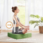 Codi High Density Foam Floor Pillow 2 Sets, Large Meditation Cushions Seating - Image 5