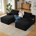 96" Cloud Sectional Couch U-Shaped Chaise by ODUWA