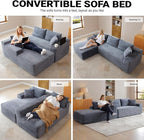 108 Inch Cloud Sectional Couch, Modern Modular Sectional Sofa - Image 6