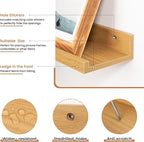 Fun Memories Picture Ledge Shelves Set of 2, 55 Inch Rustic Wall Mounted - Image 4