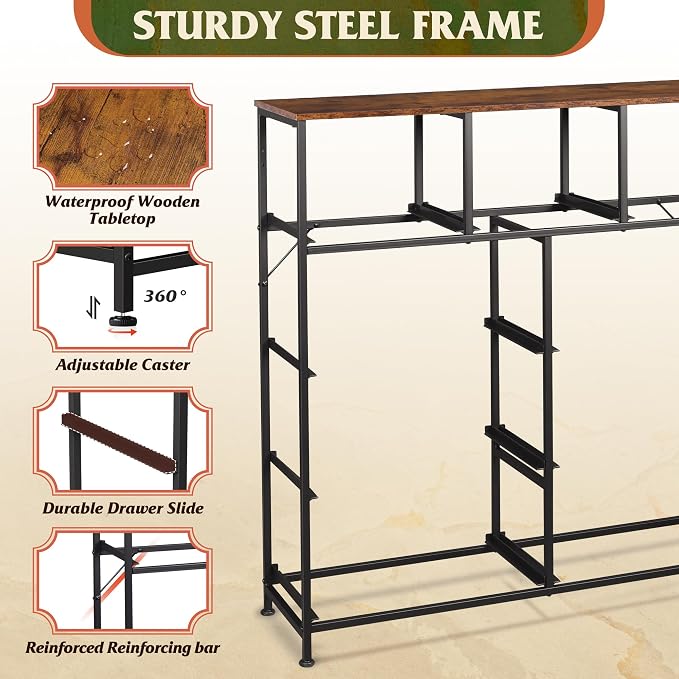 WLIVE 9-Drawer Dresser, Fabric Storage Tower - Image 8