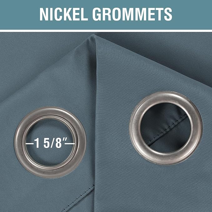 H.VERSAILTEX Blackout Patio Curtains 100x84 Inches - Image 3