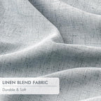 MIULEE Grayish Blue Pinch Pleated 100% Blackout Curtains 40x102 Inches | Room - Image 6
