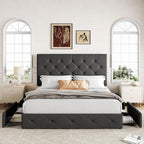 Allewie Upholstered Full Size Platform Bed Frame - Image 3