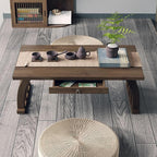 Stylish Portable Japanese Wooden Floor Table - Image 6