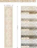 Runners for Hallway 12ft, Non-Slip Long Bathroom Rugs, Cream/Beige | Rugs - Image 2