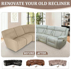 ALIECOM 100% Waterproof Recliner Sectional Couch Covers L Shape Stretch Corner - Image 7
