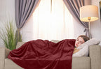 Utopia Bedding Soft Fleece Bed Blanket Throw Size Burgundy | Microfiber Plush - Image 6