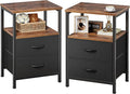 Huuger Night Stand Set of 2, Nightstand by Huuger