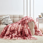 60x80 Inches Ultra-Soft Fuzzy Faux Fur Plush Twin Size Blanket by Serenhom