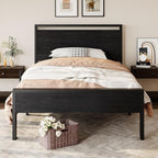 SHA CERLIN 14 Inch Twin Size Metal Platform Bed Frame - Image 3