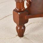 LEEMTORIG Oval Coffee Table for Living Room, Cherry Solid Wood - Image 7