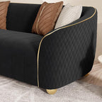 2-Piece Luxury Velvet Sofa Set for Living Room, Elegant Design Couch Set - Image 8