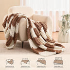 L'AGRATY Chunky Knit Throw Blanket - Image 5