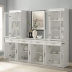 Crosley Furniture Stanton 3-Piece Sideboard Buffet Cabinet and Glass Door - Image 8