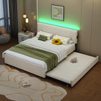 Queen Size Upholstered Platform Bed - Image 5
