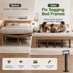 4Pcs Bed Frame Support Leg, Adjustable Height 5.8"-9", Extra Sturdy Steel Bed - Image 3