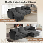 ROWHY 104'' Modular Sectional Cloud Couch - Image 7