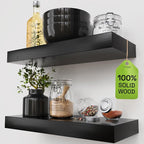 BAOBAB WORKSHOP Wood Floating Shelves by BAOBABWORKSHOP