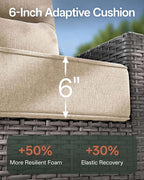 Luxury 3-Piece Patio Furniture Set - Image 3