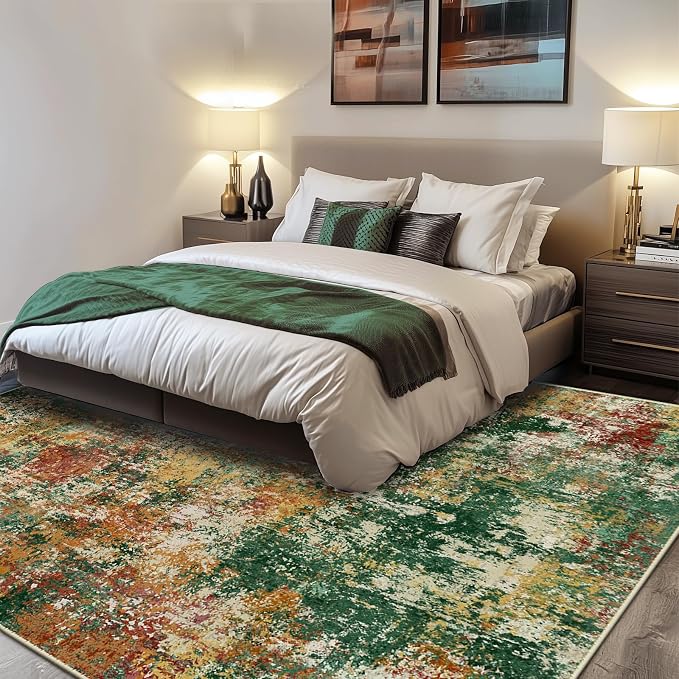 RELEANY Washable 8'x10' Abstract Area Rug - Image 2