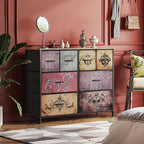 WLIVE Dresser for Bedroom with 8 Drawers, Wide Fabric Dresser for Storage and - Image 8