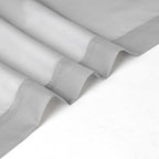 Chyhomenyc Sheer Curtains 63 Inch Length 2 Panels, Light Grey | Light Filtering - Image 7