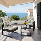 CALBODE 8Pcs Stretch Patio Cushion Cover, Tropical Floral and Leaf Pattern Sofa - Image 8