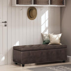 SIMPLIHOME Hamilton Storage Ottoman - Image 2
