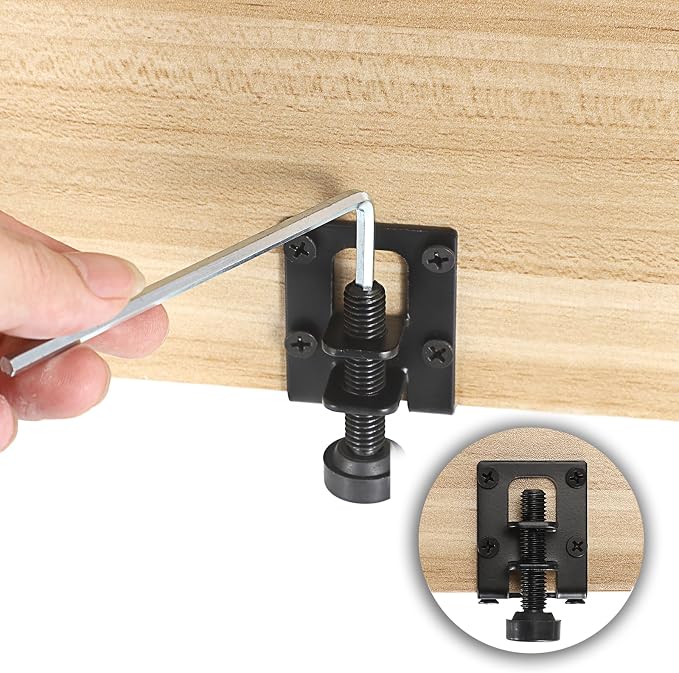 OwnMy 4 Packs Adjustable Furniture Leveling Feets L Shaped Furniture Levelers - Image 2