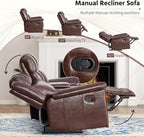 ANJ Premium Genuine Manual Reclining Sofa Set - Image 4