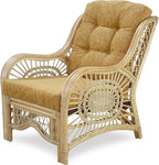 Malibu Lounge Living Accent Armchair Natural Rattan Wicker Handmade Design - Image 5