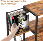 HavenlyYouth Record Player Stand, Record Player Table - Image 6