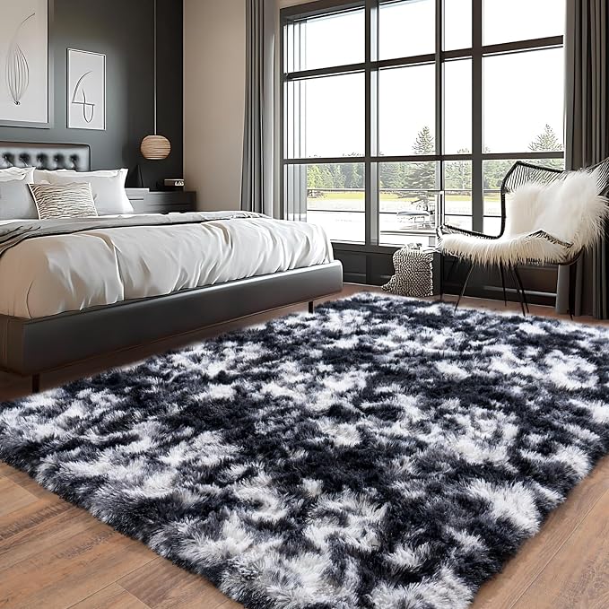 Pionblank Large Rug for Living Room 6x9, Modern Shag Area Rug by PIONBLANK
