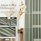 Desert Sage Linen Curtains 80 Inch Length - Image 3