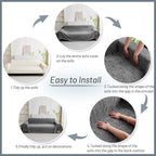 MYSKY HOME Couch Covers for Sofa, Dog Couch Cover Protector, Dark Grey Lines - Image 7