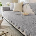 Cotton Quilted Dog Couch Cover for Sofa Farmhouse Rustic Embroidery Sectional by WelcometoXSlive