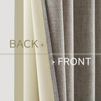 MIULEE 100% Blackout Linen Curtains - Image 6