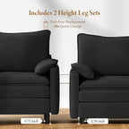 Vesgantti 74" Loveseat Sofa for Living Room, Comfy Cloud Couch Deep Seat - Image 3