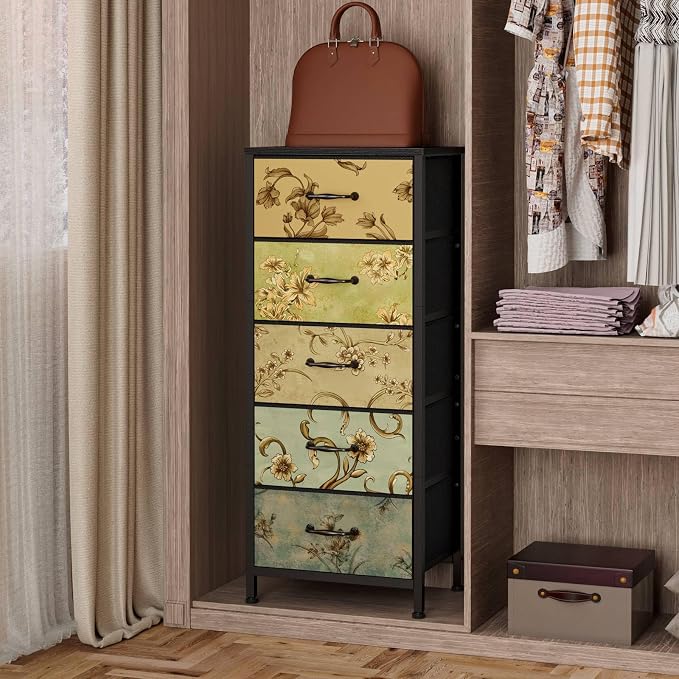 Furnulem Vertical Dresser for Bedroom, Tall Skinny Storage Tower - Image 4