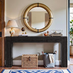 Tribesigns 63-Inch Solid Wood Console Sofa Table, Farmhouse Long Entryway Table - Image 6