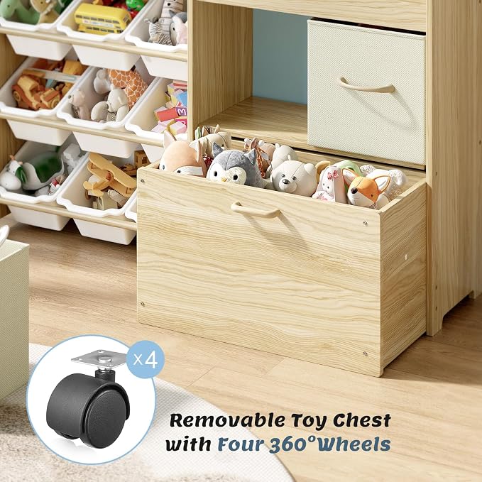 EXPERLAM Toy Storage Organizer for Kids, 9-Bin Toy Organizer - Image 3
