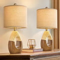 OYEARS Boho Table Lamps Bedroom Living Room Set 2, Suitable by OYEARS