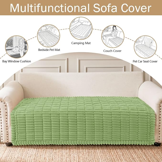 Couch Cover for Dogs, Washable Non Slip Plush Flannel Sofa Protector | Thick - Image 3