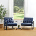 Glitzhome Mid Century Modern Accent Chairs Set of 2, Modern Living Room Chairs by Glitzhome