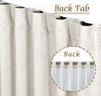 100% Blackout Short Linen Curtains - Image 2