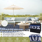 SAND MINE Reversible Mats, Plastic Straw Rug, Modern Area Rug, Large Floor Mat - Image 4