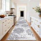 HEBE Hallway Runner Rug 3'x20', Washable Non Slip Kitchen Rug Runner | Soft - Image 2